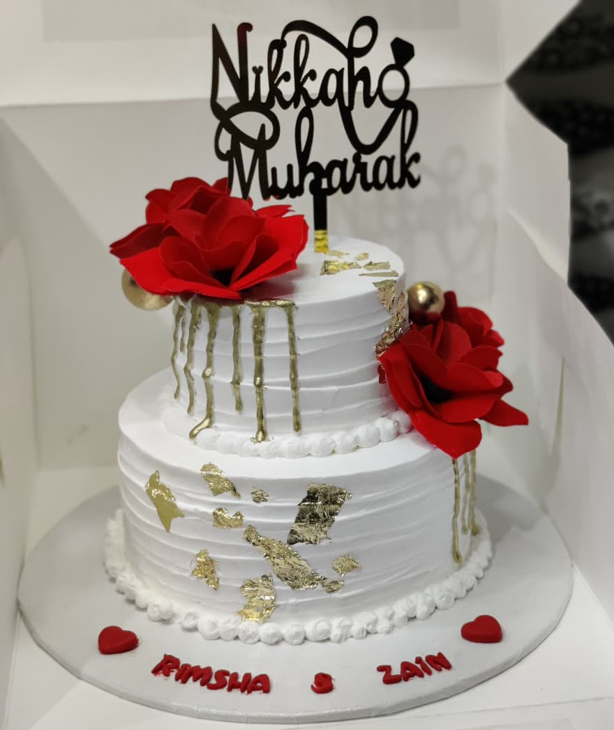 Nikkah theme cake (2.5lbs)