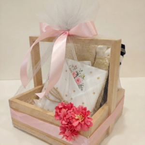 Wooden Gift Basket (Customizable)
